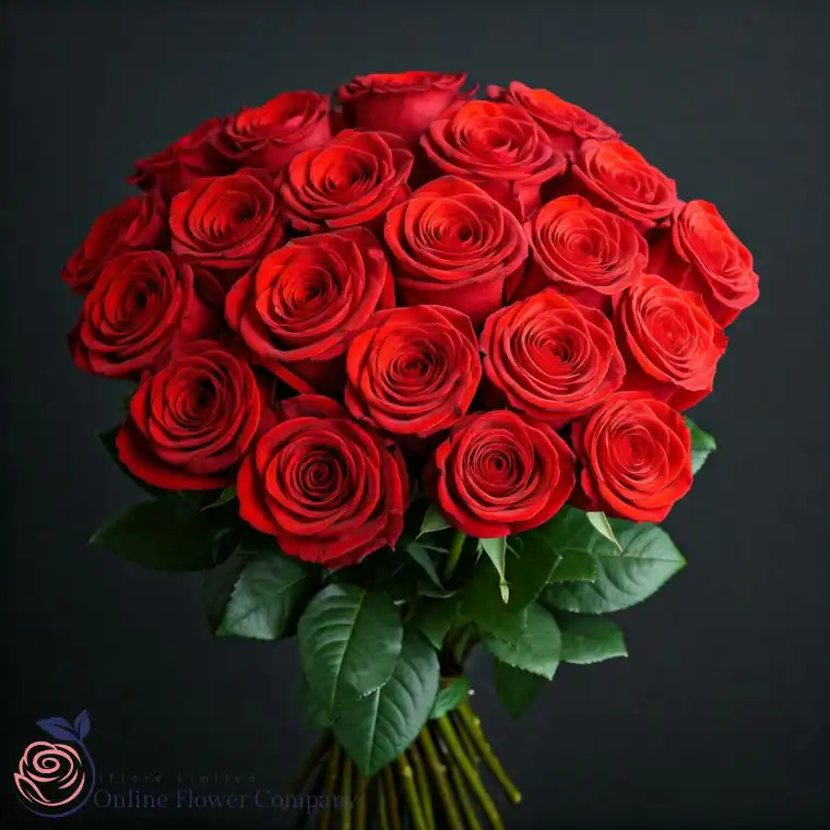 Velvet Red Roses Bouquet 1 Romantic Red rose bouquet