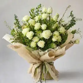 Luxury White Rose Bouquet
