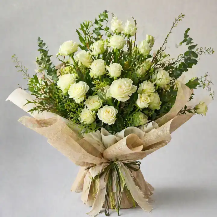 Luxury White Rose Bouquet 1 luxury white rose bouquet_