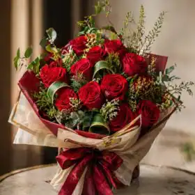 Velvet Luxe Red Roses