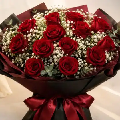 12 rose bouquet_