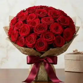Crimson Rose Bliss Bouquet