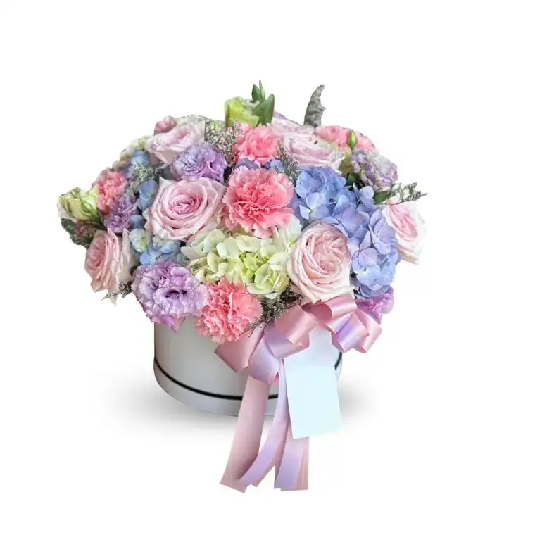 Velvet Bloom flower Hat Box 2 Velvet Bloom flower Hat Box - Image 2