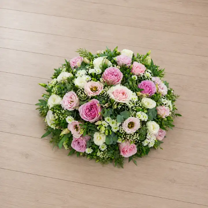 Graceful Pink & White Rose Remembrance Posy 1 Graceful Pink & White Rose Remembrance Posy