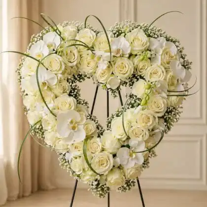Open Heart Funeral Flowers