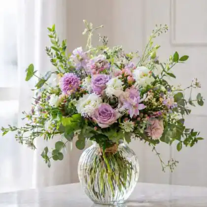 Dahlia and Rose Bouquet