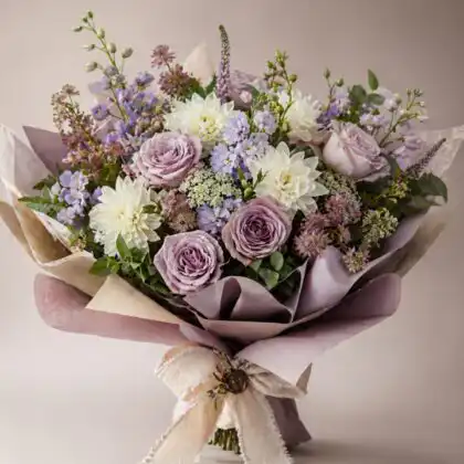 Purple and White Flowers