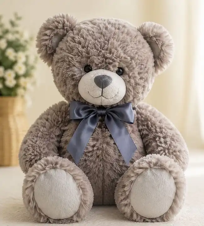 Brown Teddy Bear with Ribbon Gift 1 Brown Teddy Bear