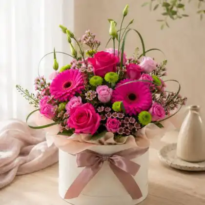 hot pink gerbera daisy bouquets​