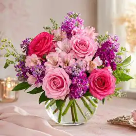 Handcrafted Alstroemeria and Rose Bouquet