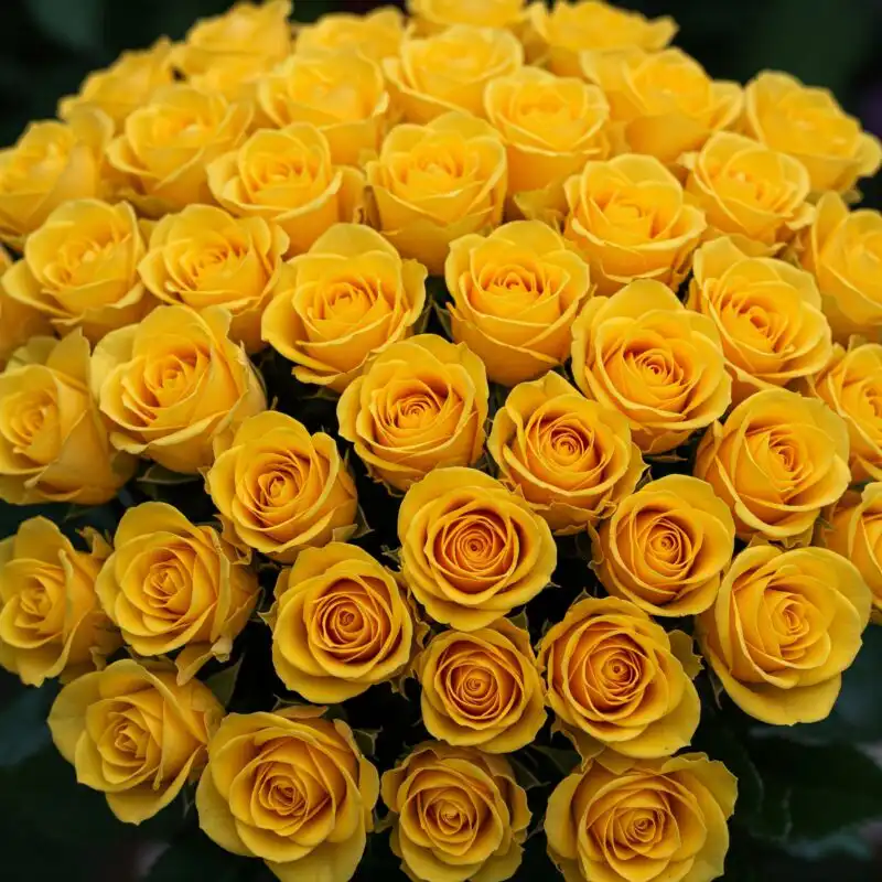 Our 100 Yellow Rose Flowers for International Women's Day are the perfect way to show appreciation and admiration. Yellow roses symbolize friendship, joy, and respect, making them an ideal gift to celebrate the wonderful women in your life. Each rose is handpicked for its vibrant yellow color and freshly arranged to create a stunning bouquet. With next-day delivery available across the UK, you can rely on us for a timely arrival. Enjoy the added convenience of order tracking and delivery confirmation, ensuring your flowers arrive just as promised. This bouquet is a thoughtful gesture for any occasion, especially International Women's Day.