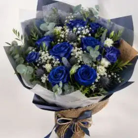 The Royal Blue Elegance Bouquet