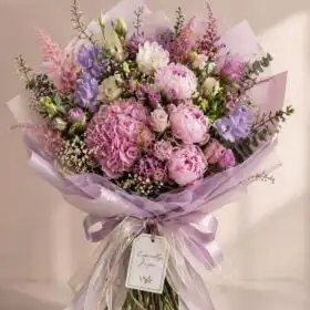 Peonies, Hydrangea & Orchid Bouquet