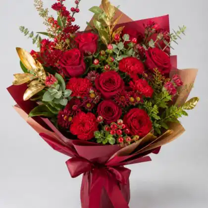 carnations and roses arrangements