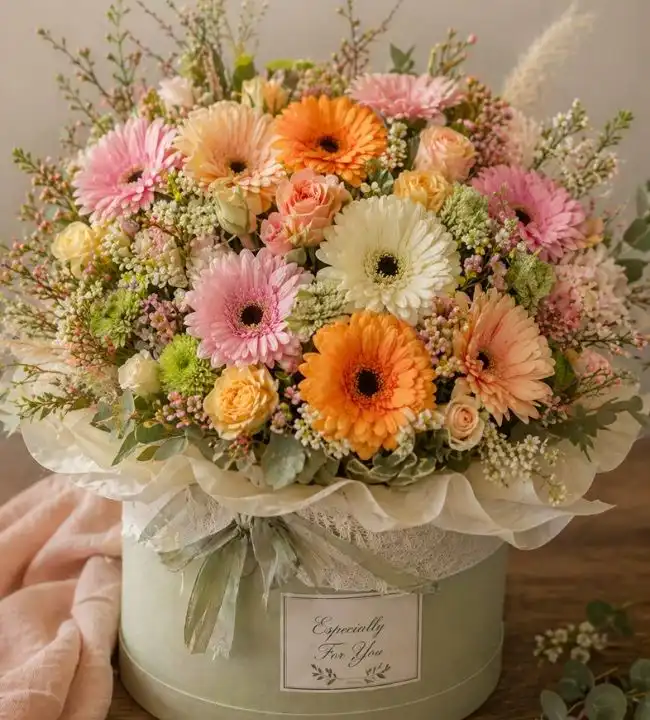 The Colorful Fresh Gerbera Daisy Bouquet 1 gerbera daisy flower bouquet