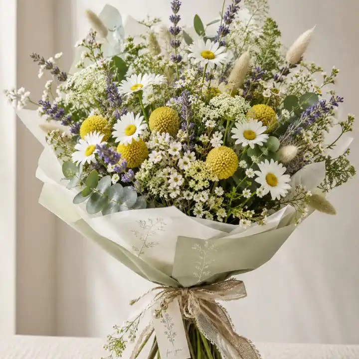 Luxury Daisy and Lavender Bouquet 1 Daisy and Lavender Bouquet
