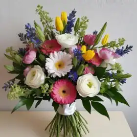 Radiant Peony and Tulip Bouquet