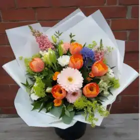 Vibrant  Gerbera and Tulip Bouquets