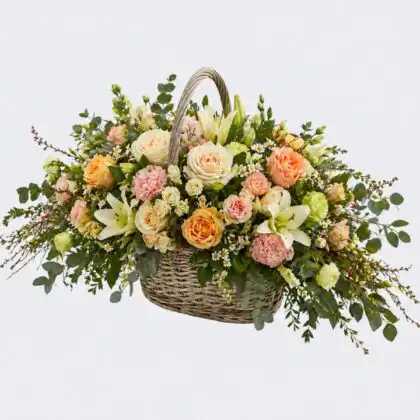Basket Flower Arrangement for Funeral