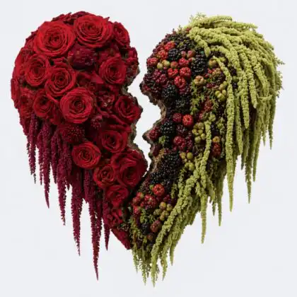 Broken Heart Funeral Flowers
