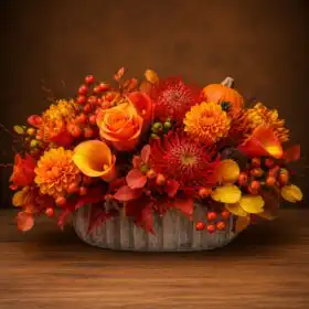 Autumn Fields Basket Arrangement