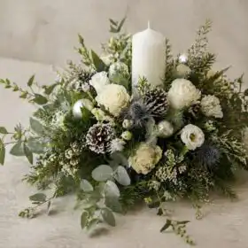 Christmas Advent wreath with candles