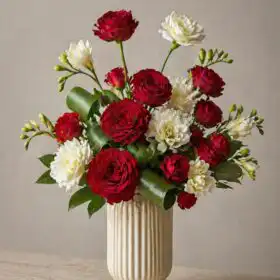 Christmas floral vases