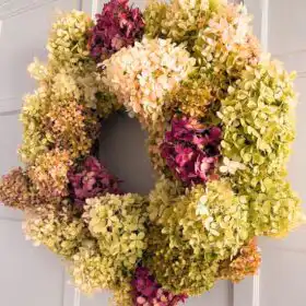 Limelight Hydrangea Christmas Wreath