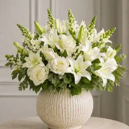 Sympathy Flowers in Vase