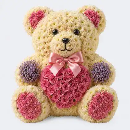 Teddy Bear Flowers for Funeral