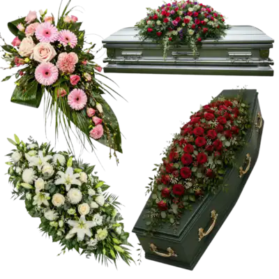 Funeral casket and coffin sprays