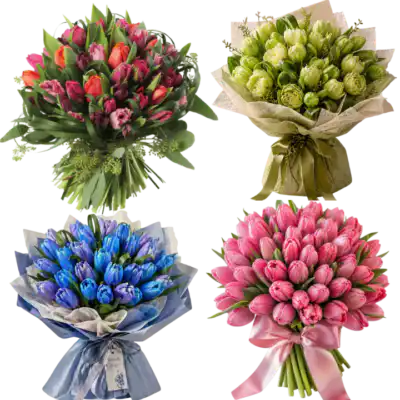 All Types of Tulip Bouquets